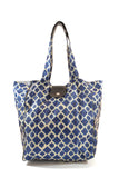 Malibu Tote - Blue Ikat